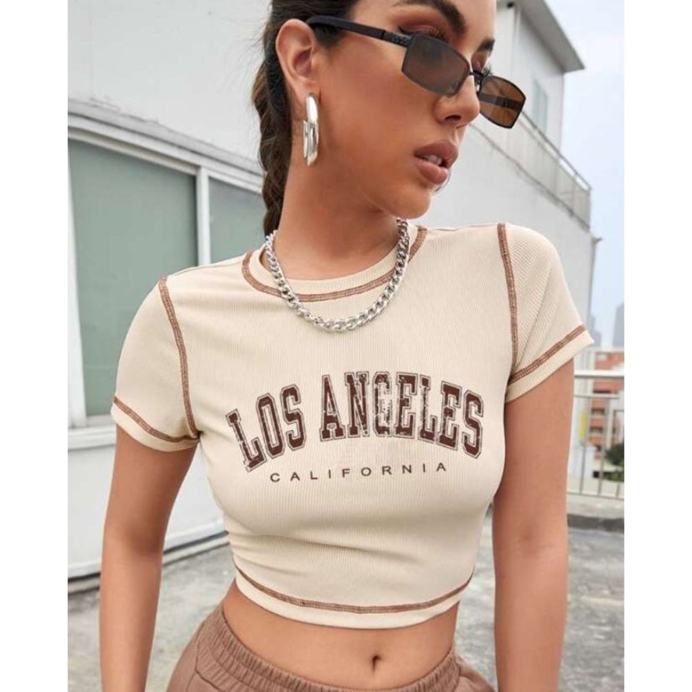 NEW SHEIN NEW SHEIN LOS ANGELES CALIFORNIA Print T-shirt  Print T-shirt Size S C